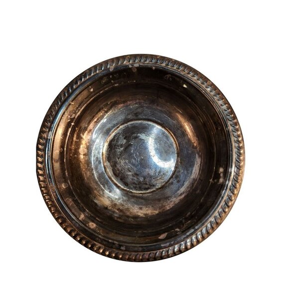 F. Rogers Silver-Plated 6.5" Decorative Serving Bowls Set Of 2 - Picture 7 of 8